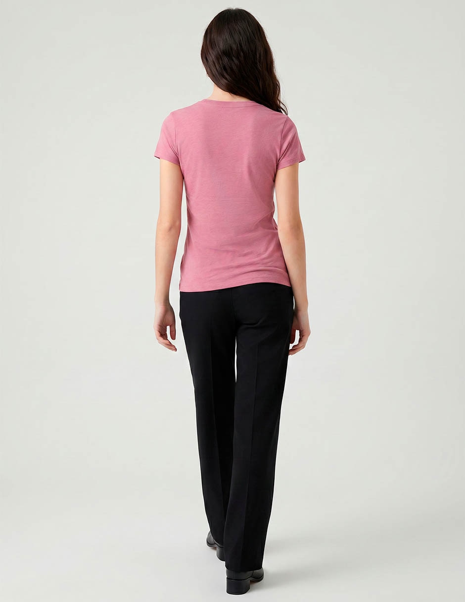Playera manga corta cuello redondo mujer 3