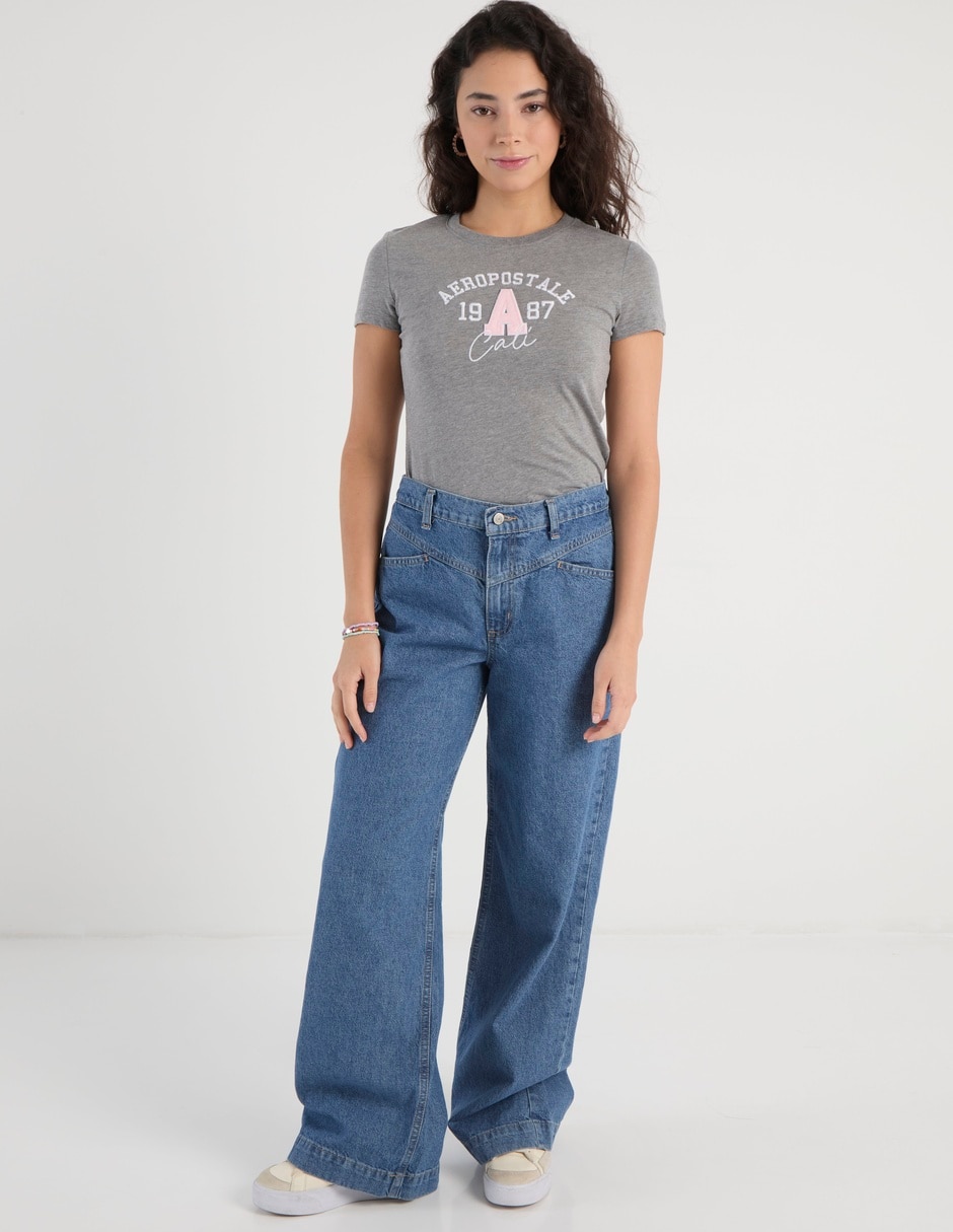 Jeans wide leg Aéropostale para mujer 5