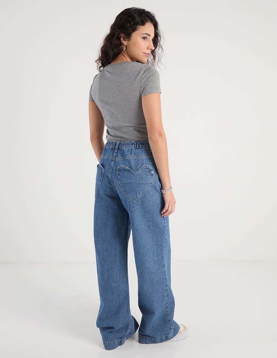 Jeans wide leg Aéropostale para mujer 6