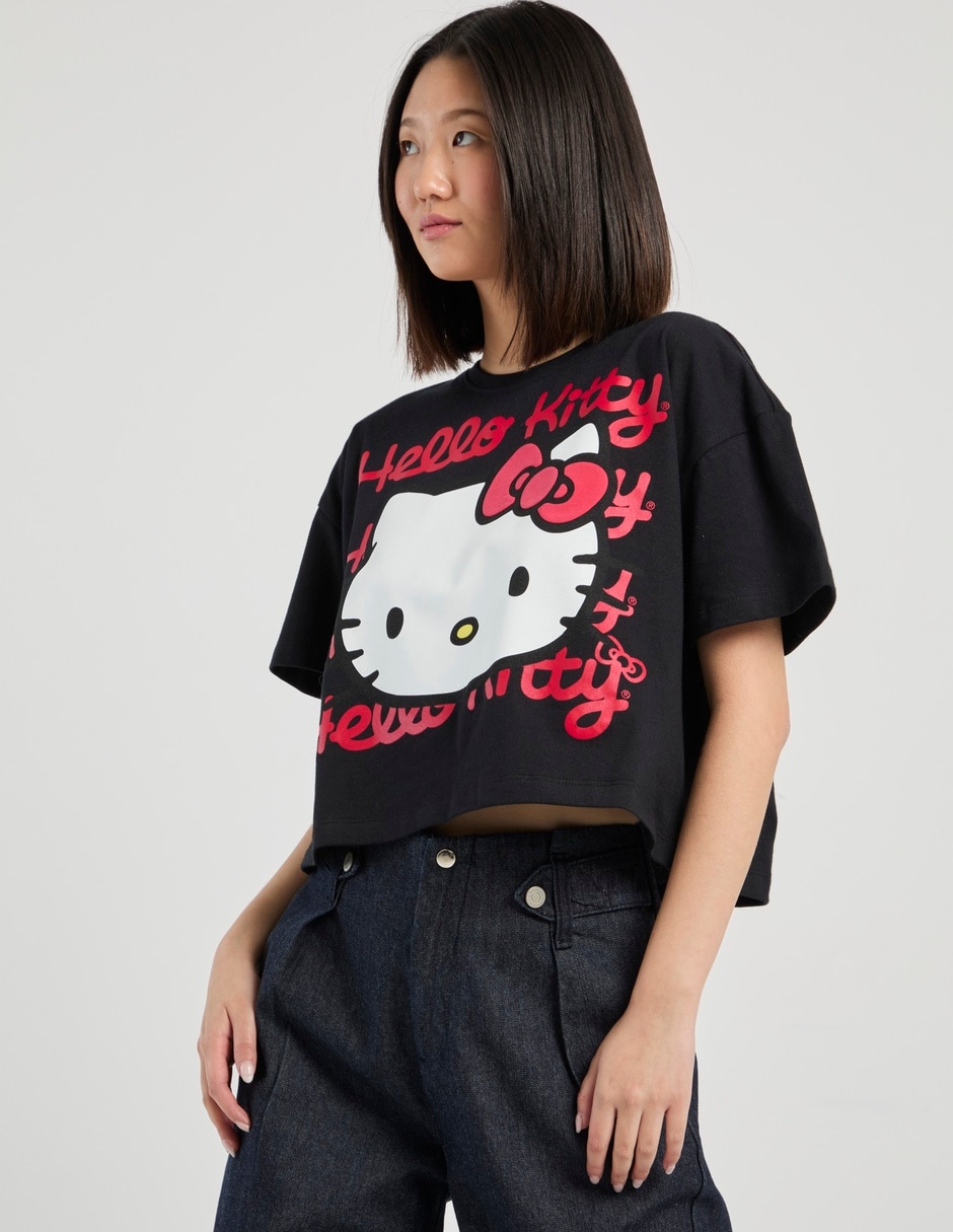 Playera manga corta cuello redondo para mujer 7