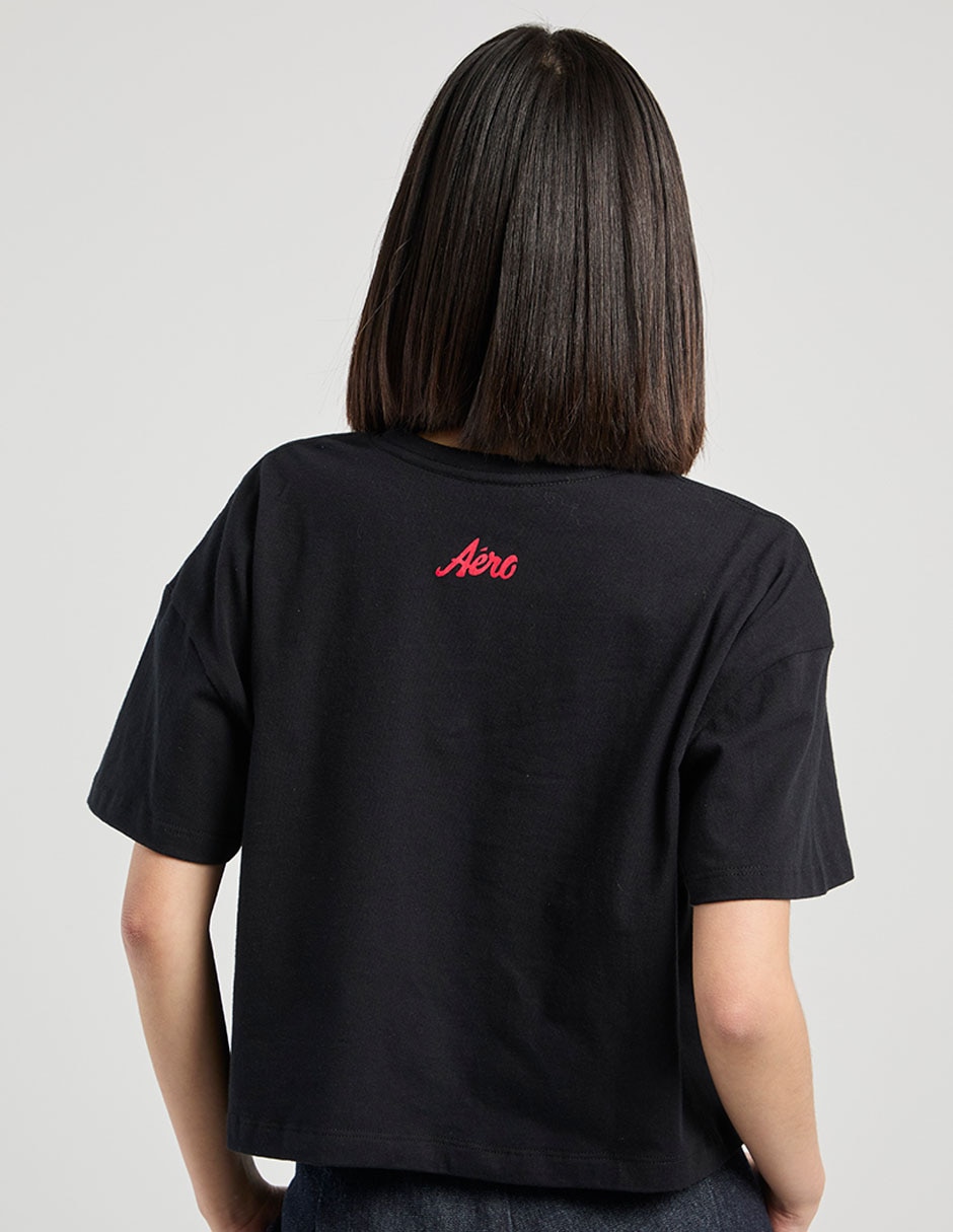 Playera manga corta cuello redondo para mujer 11