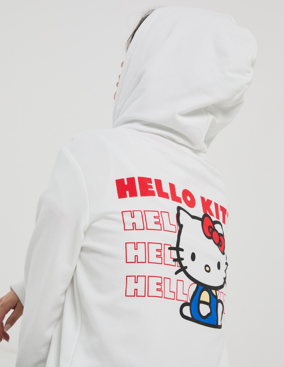 Sudadera con bolsillos Hello Kitty para mujer