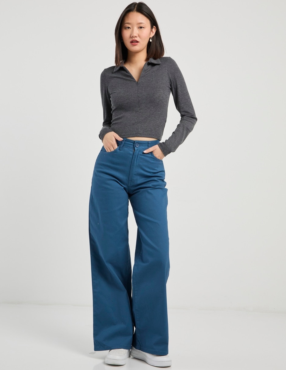 Pantalón wide leg para mujer
