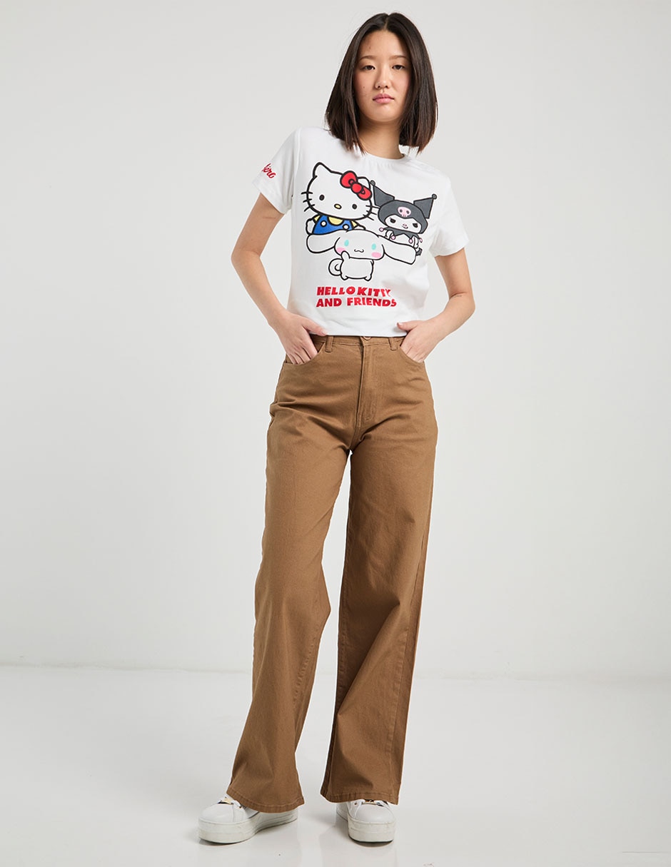 Pantalón relaxed wide leg para mujer 5