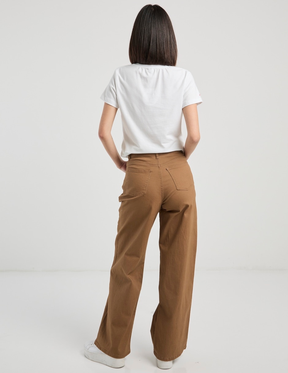 Pantalón relaxed wide leg para mujer 6
