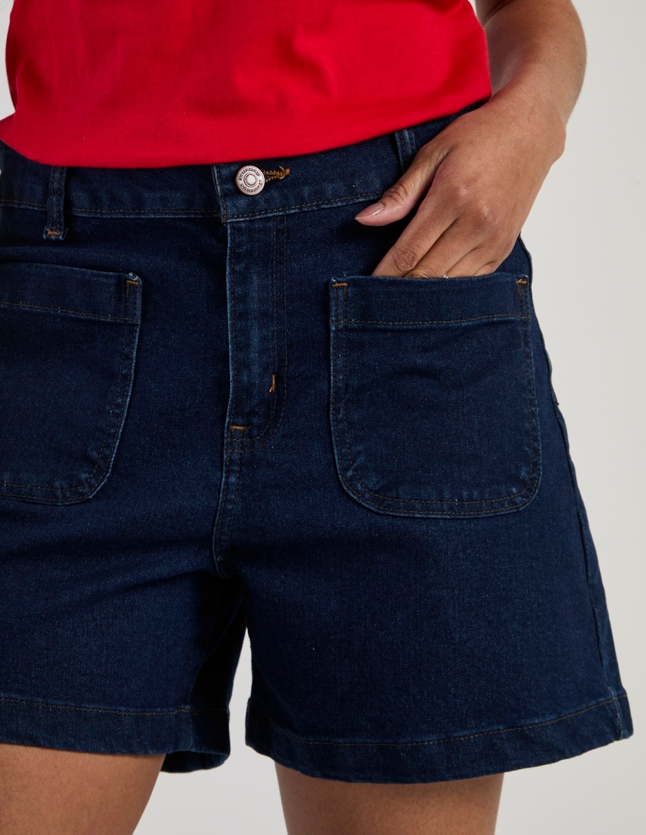 Short Aéropostale de mezclilla para mujer 2