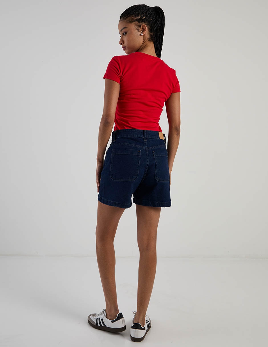 Short Aéropostale de mezclilla para mujer 6