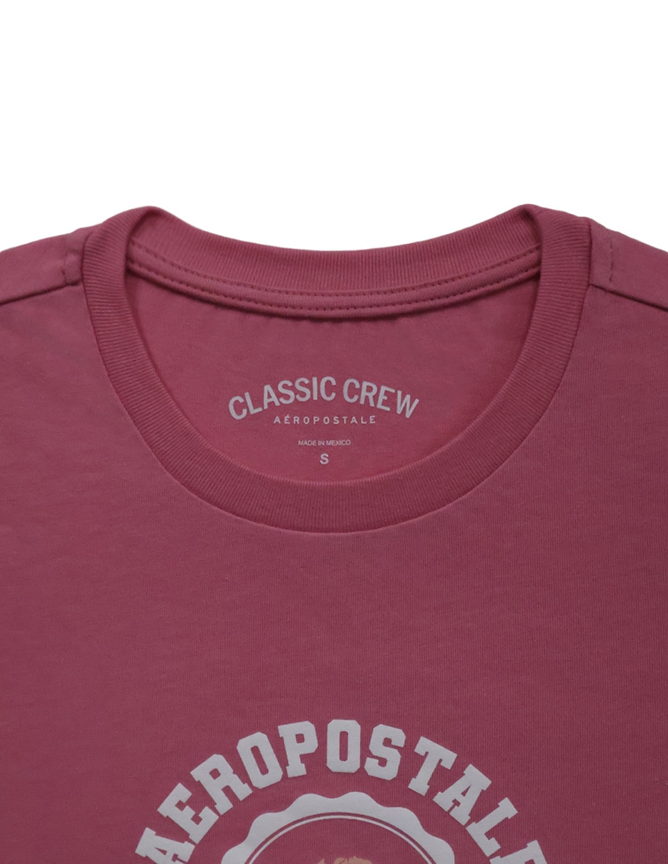 Playera manga corta Aéropostale cuello redondo para mujer