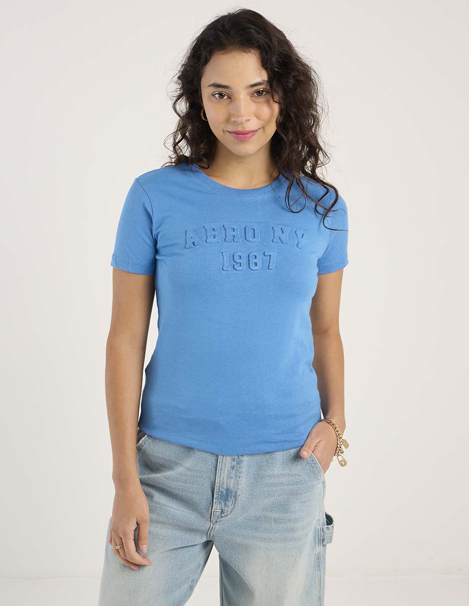 Playera manga corta cuello redondo mujer 2
