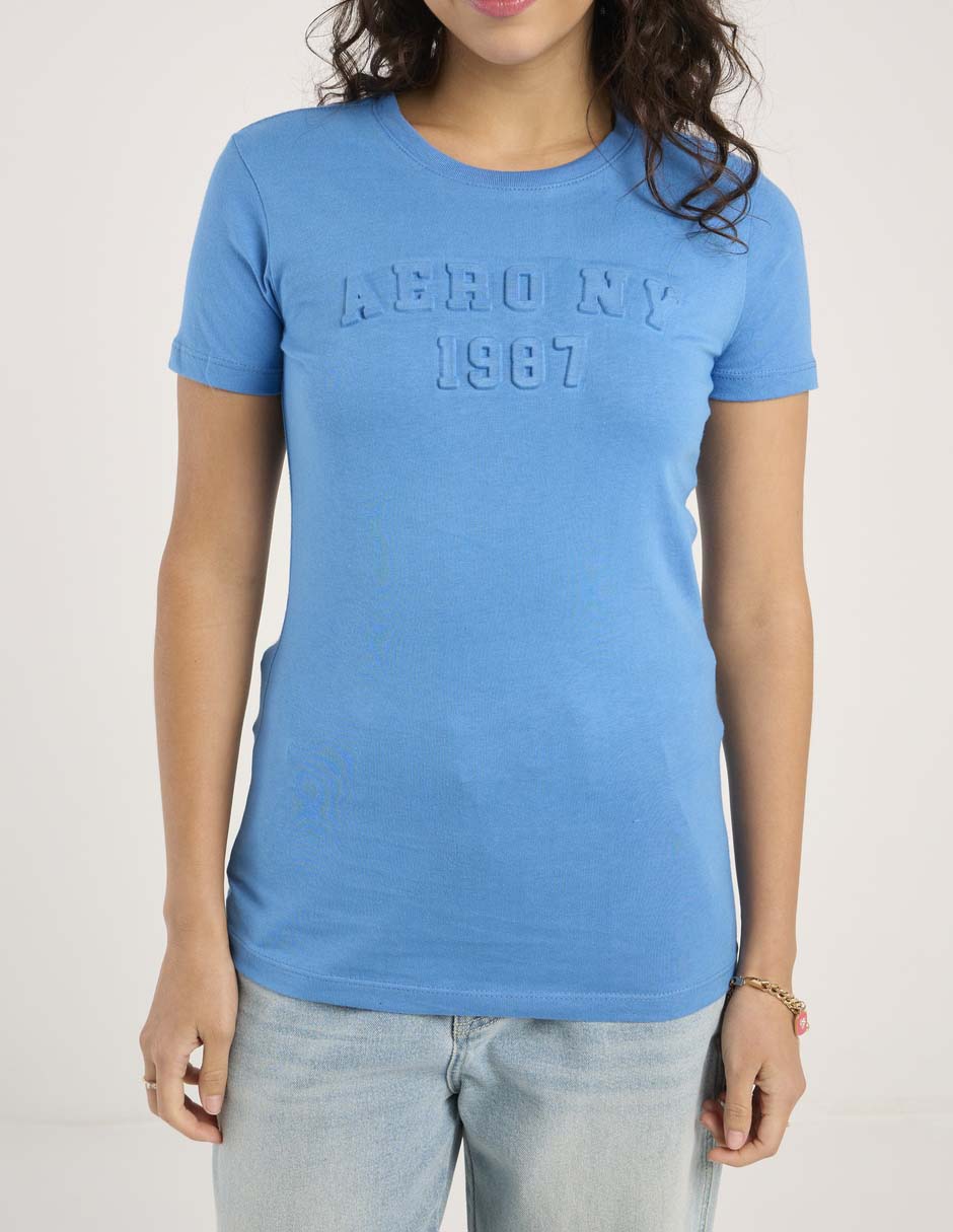 Playera manga corta cuello redondo mujer 7