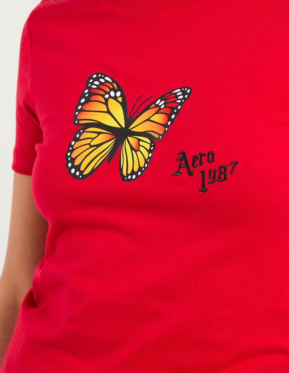 Playera manga corta cuello redondo para mujer 5