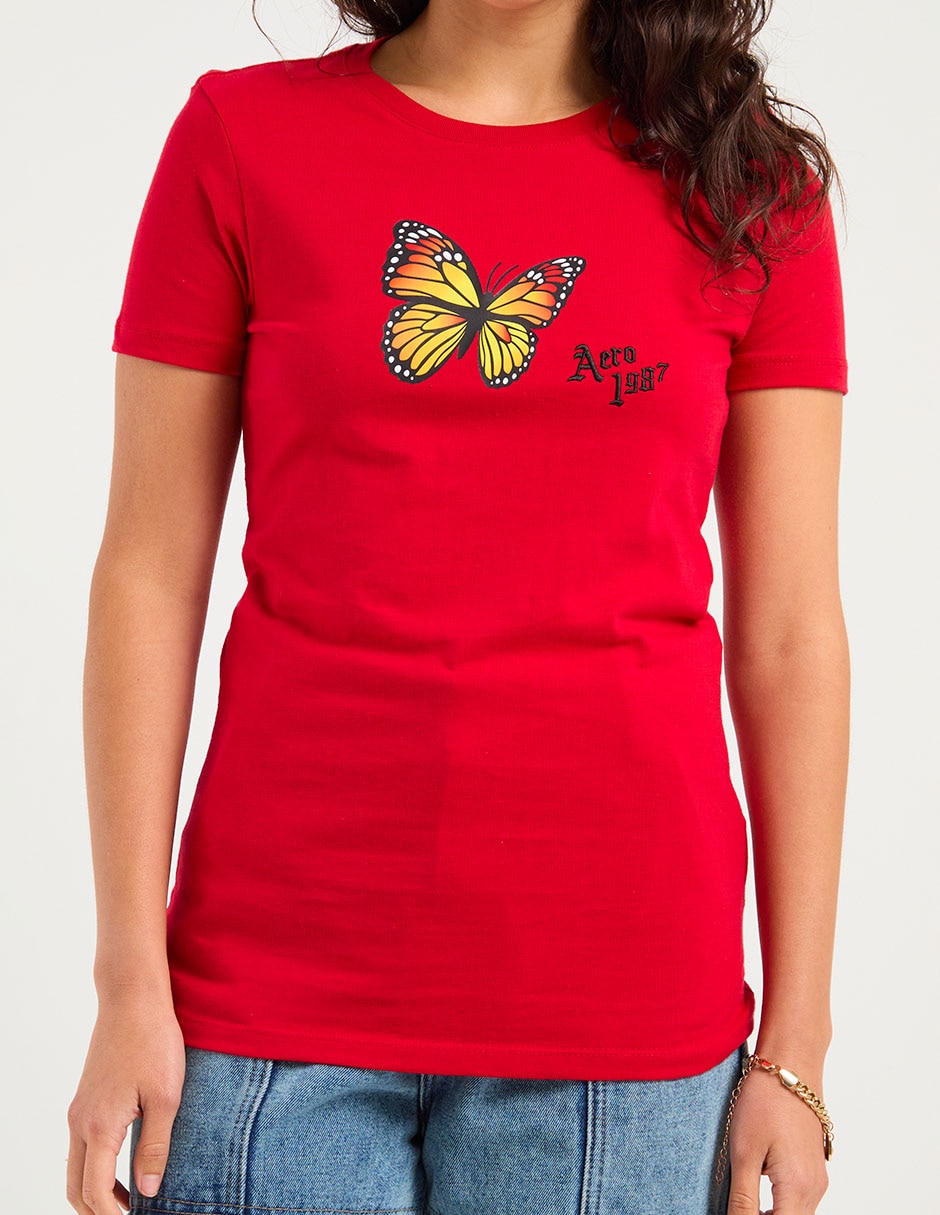 Playera manga corta cuello redondo para mujer 7