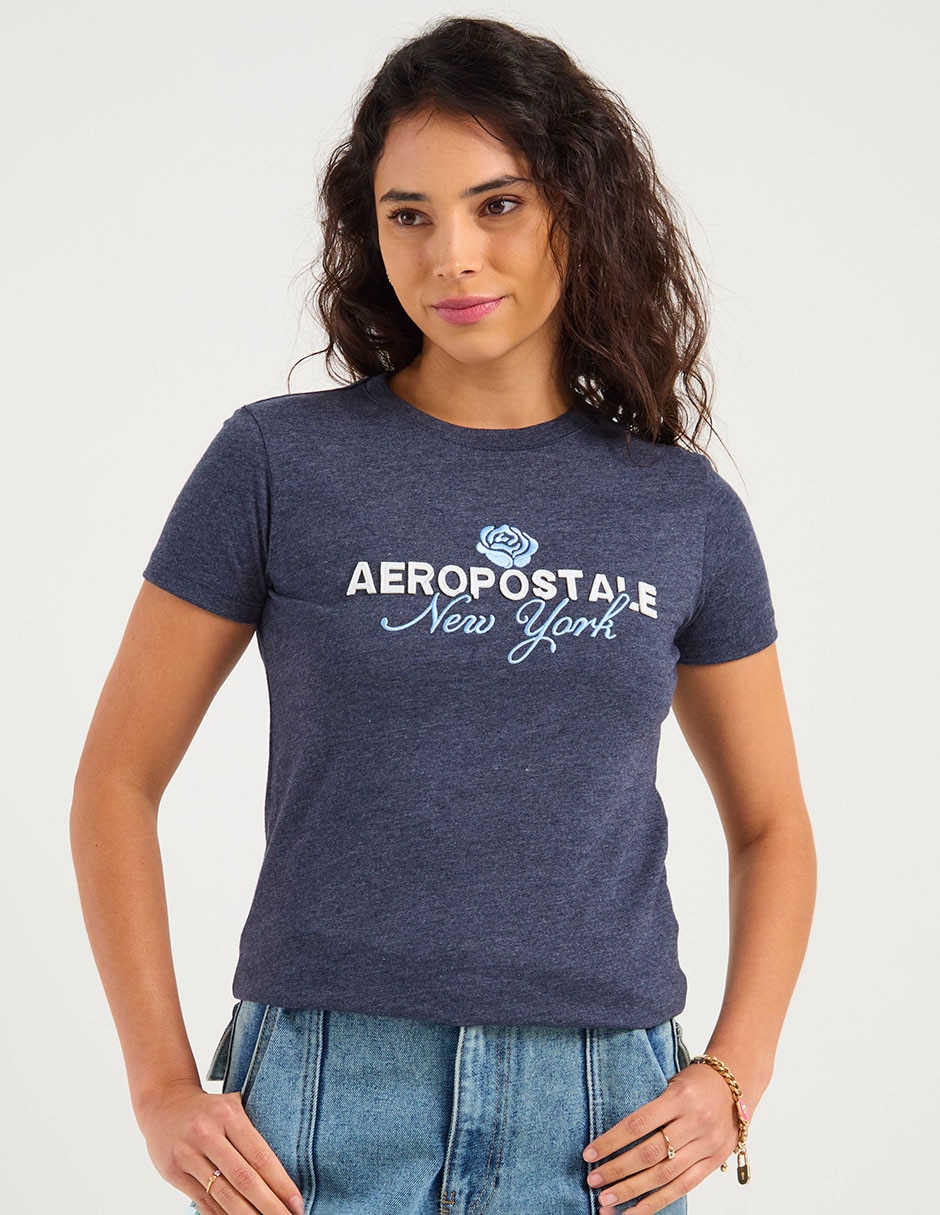 Playera manga corta cuello redondo para mujer 2