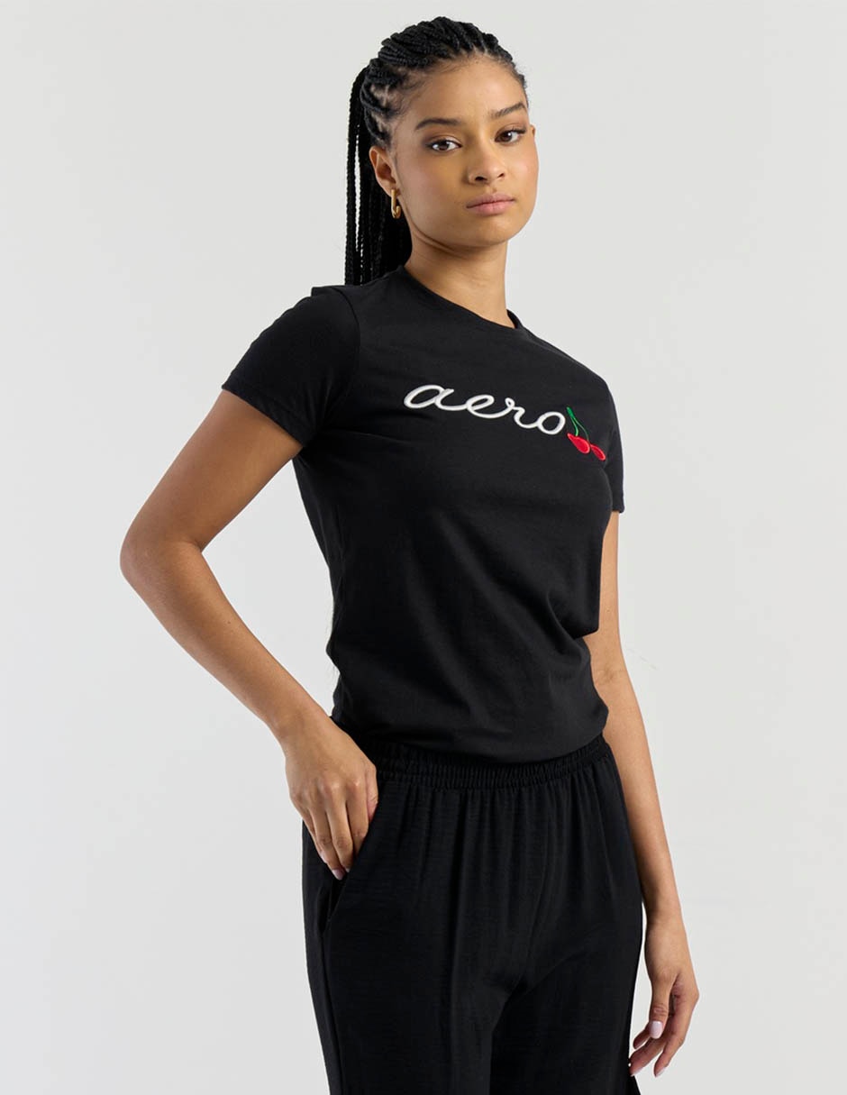 Playera manga corta cuello redondo para mujer Playera manga corta cuello redondo para mujer