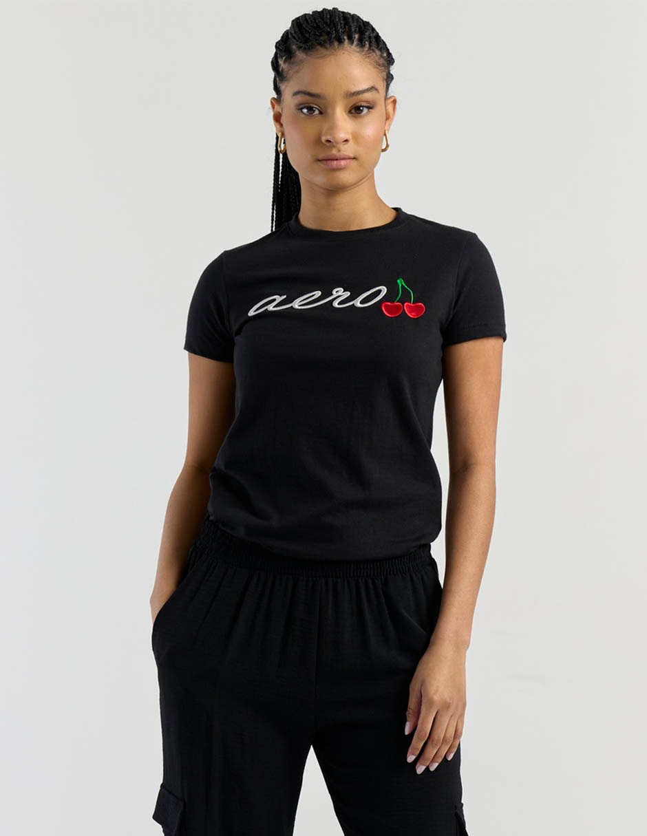 Playera manga corta cuello redondo mujer 6