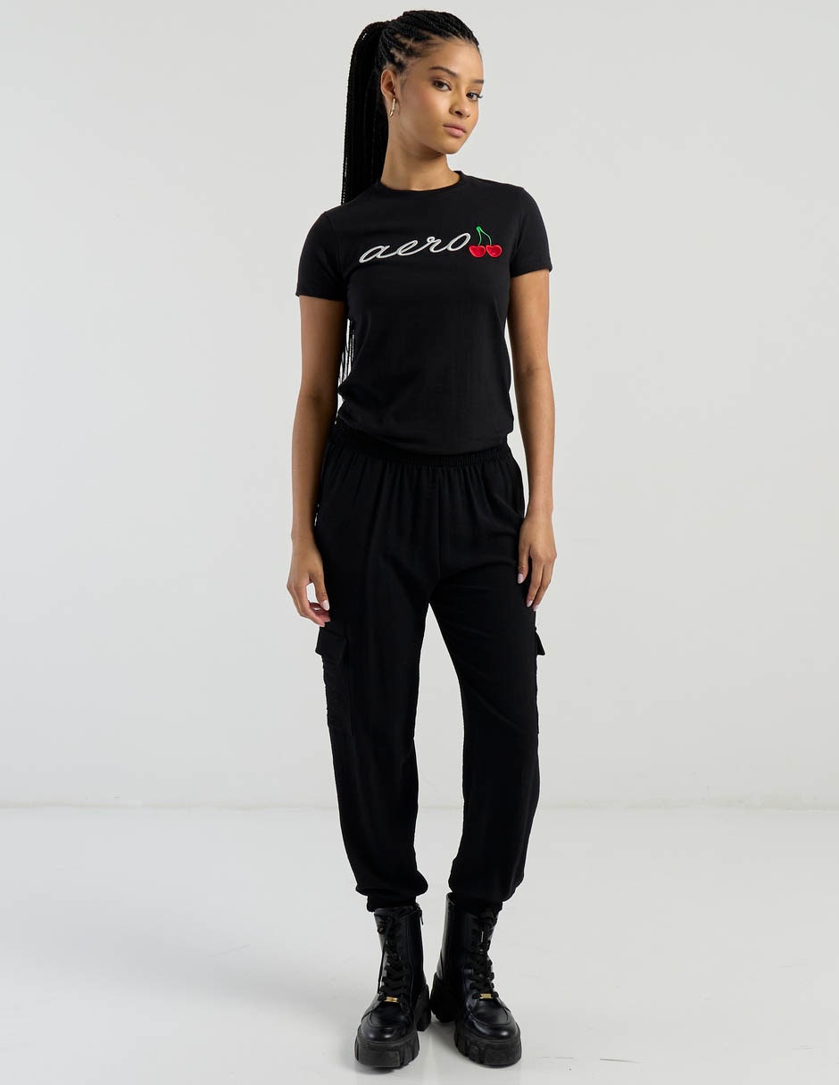 Playera manga corta cuello redondo mujer 5