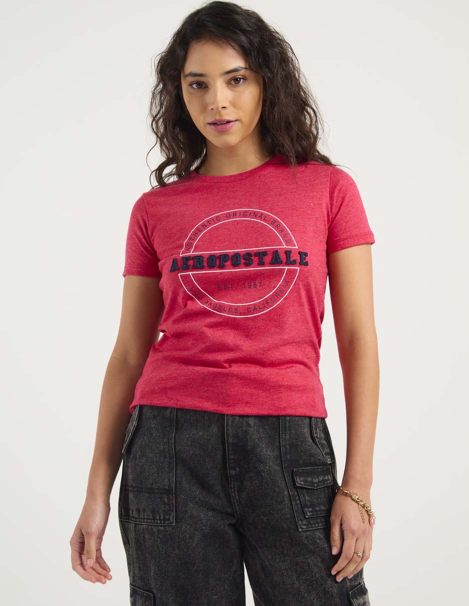 Playera manga corta cuello redondo mujer 6