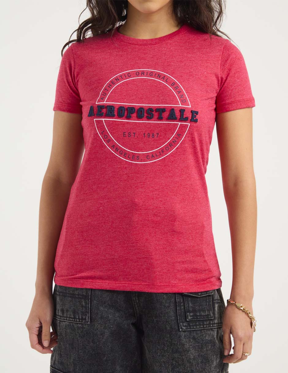 Playera manga corta cuello redondo mujer 3