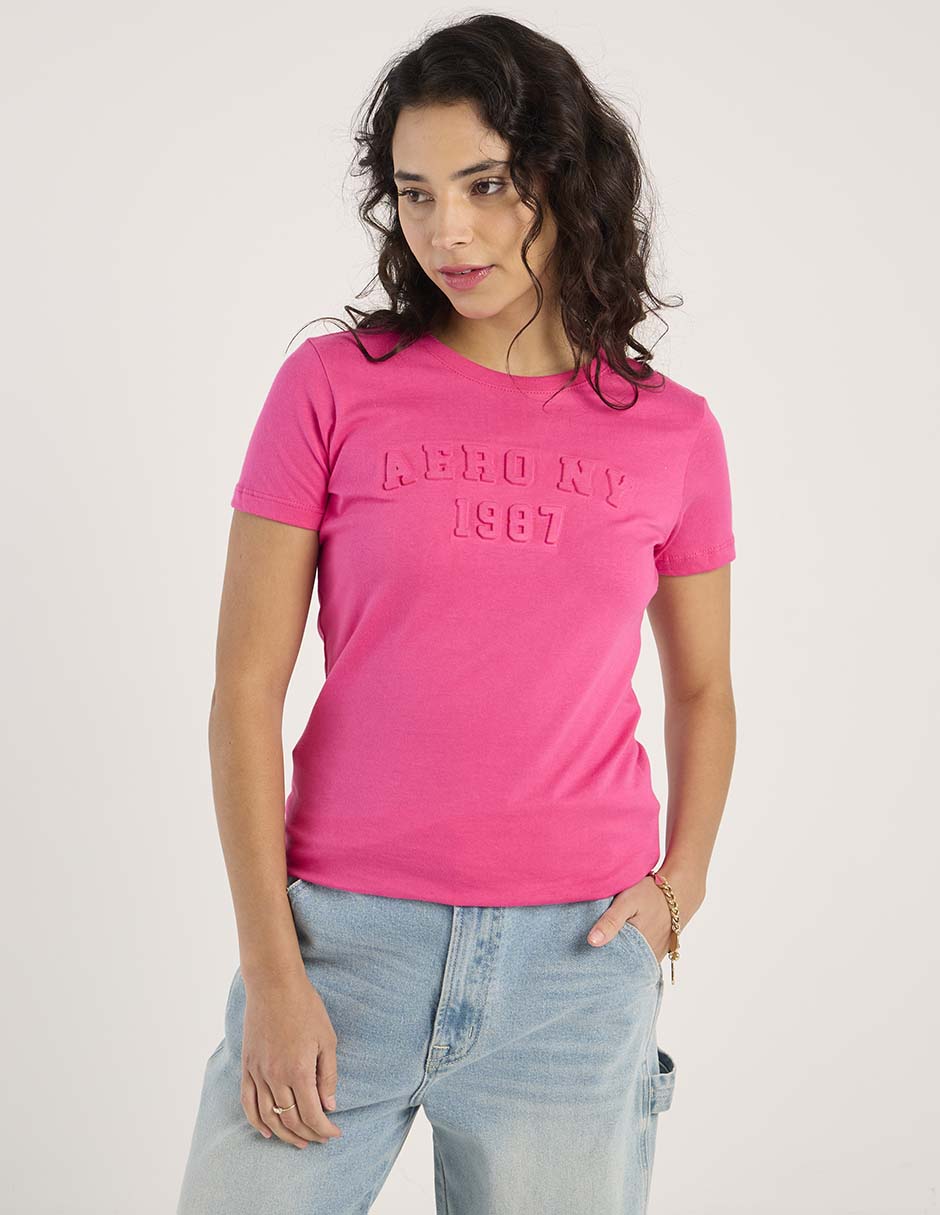 Playera manga corta cuello redondo mujer 6