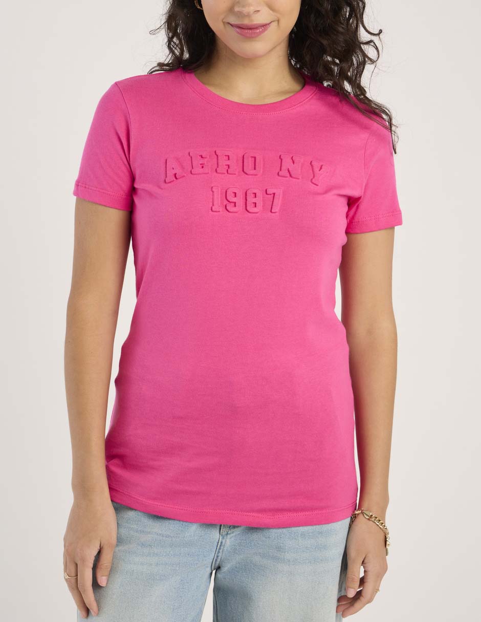 Playera manga corta cuello redondo mujer 3