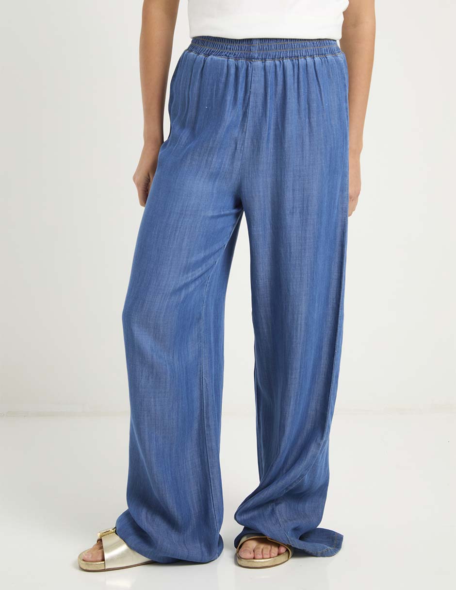 Jeans relaxed wide leg a la cintura Aéropostale para mujer