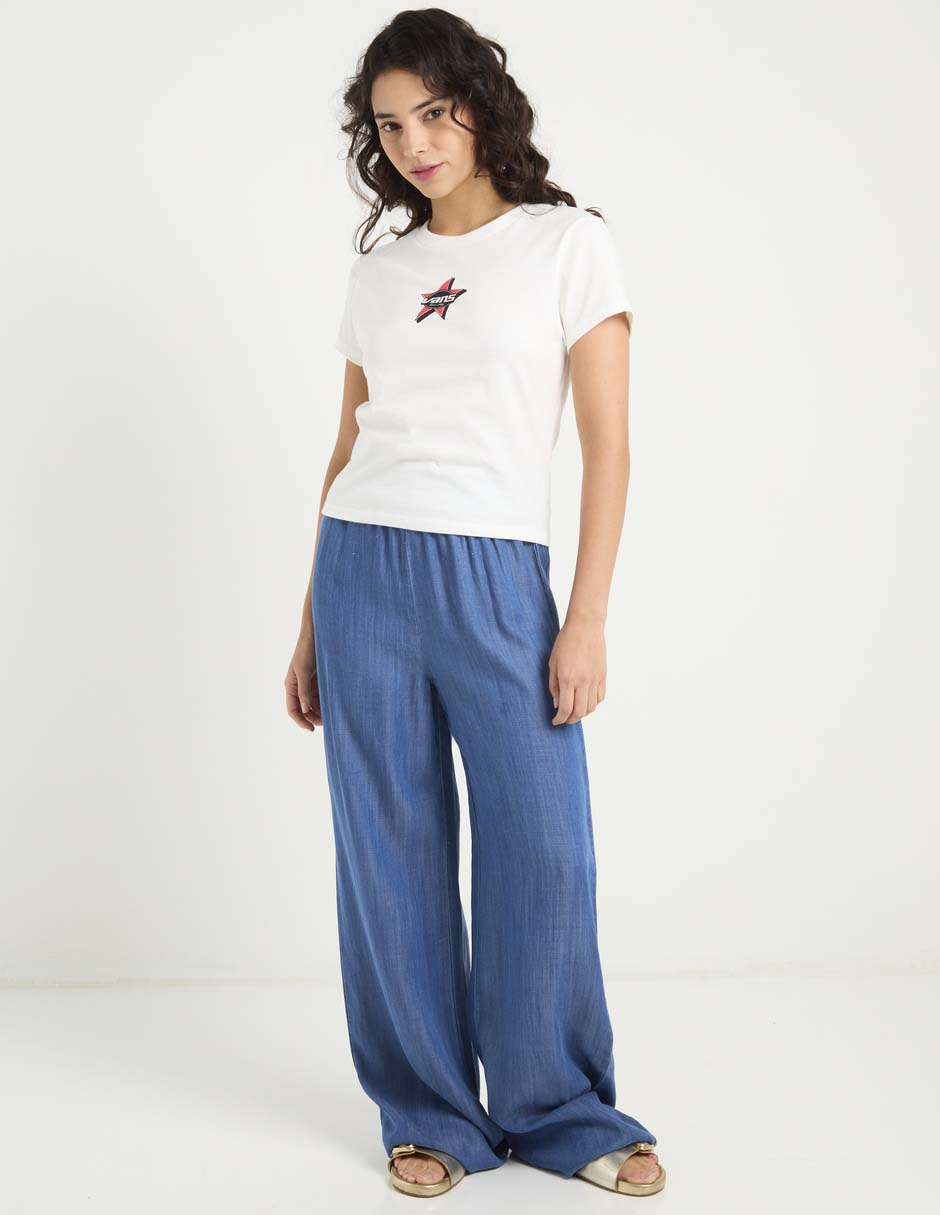 Jeans relaxed wide leg a la cintura Aéropostale para mujer