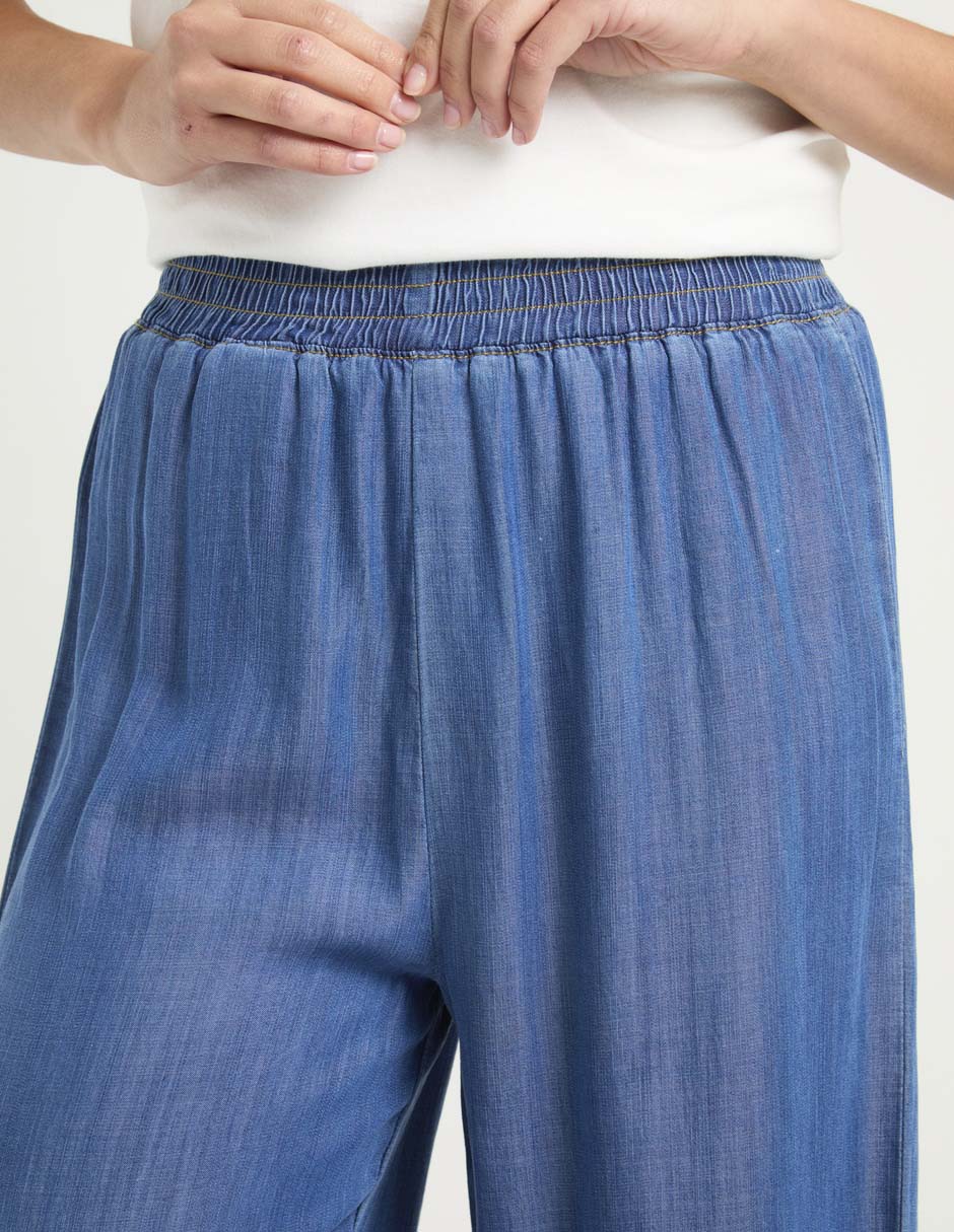 Jeans relaxed wide leg a la cintura Aéropostale para mujer