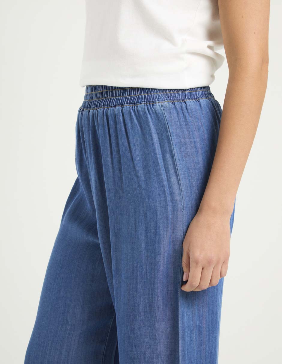 Jeans relaxed wide leg a la cintura Aéropostale para mujer