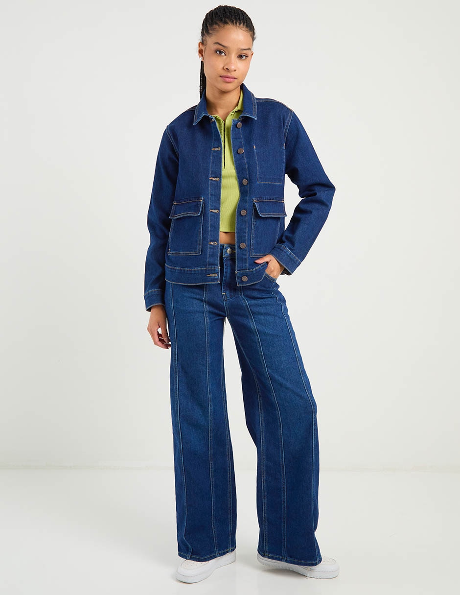 Chamarra denim Aéropostale de mezclilla para mujer