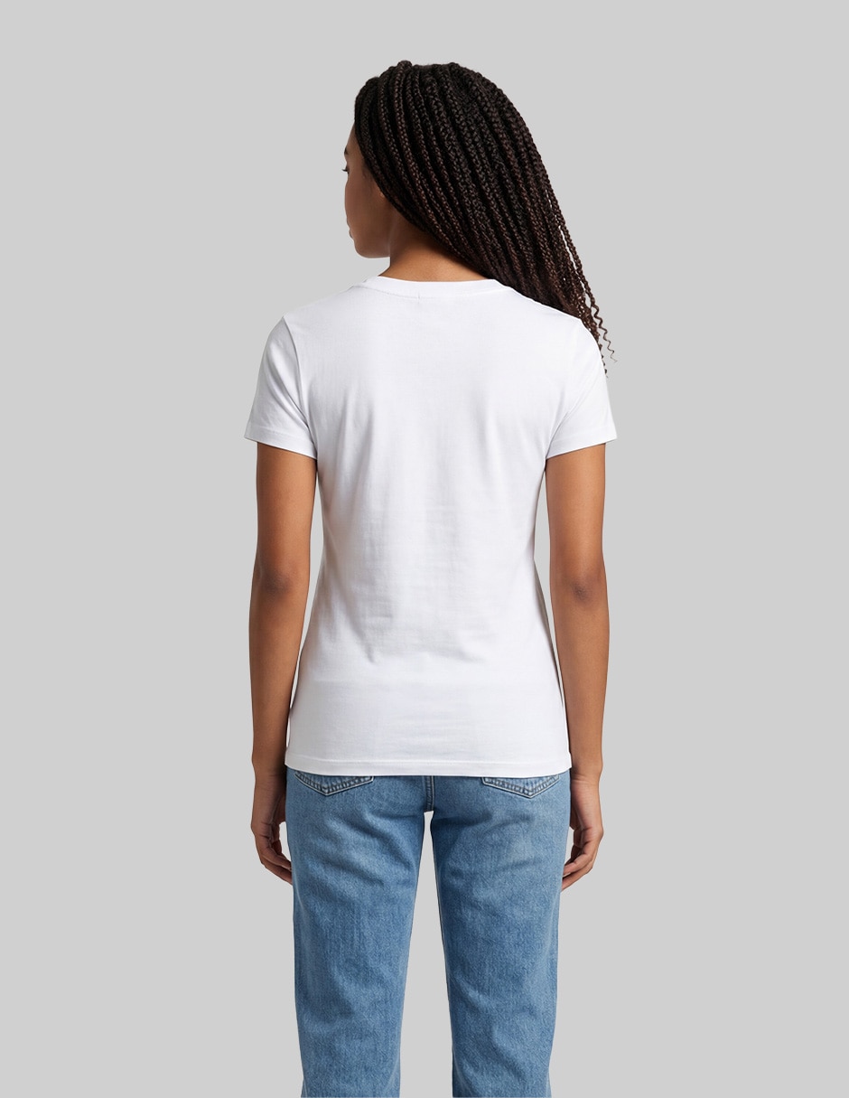 Playera manga corta cuello redondo para mujer 5