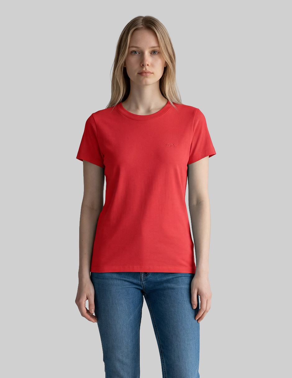 Playera manga corta Aero cuello redondo para mujer
