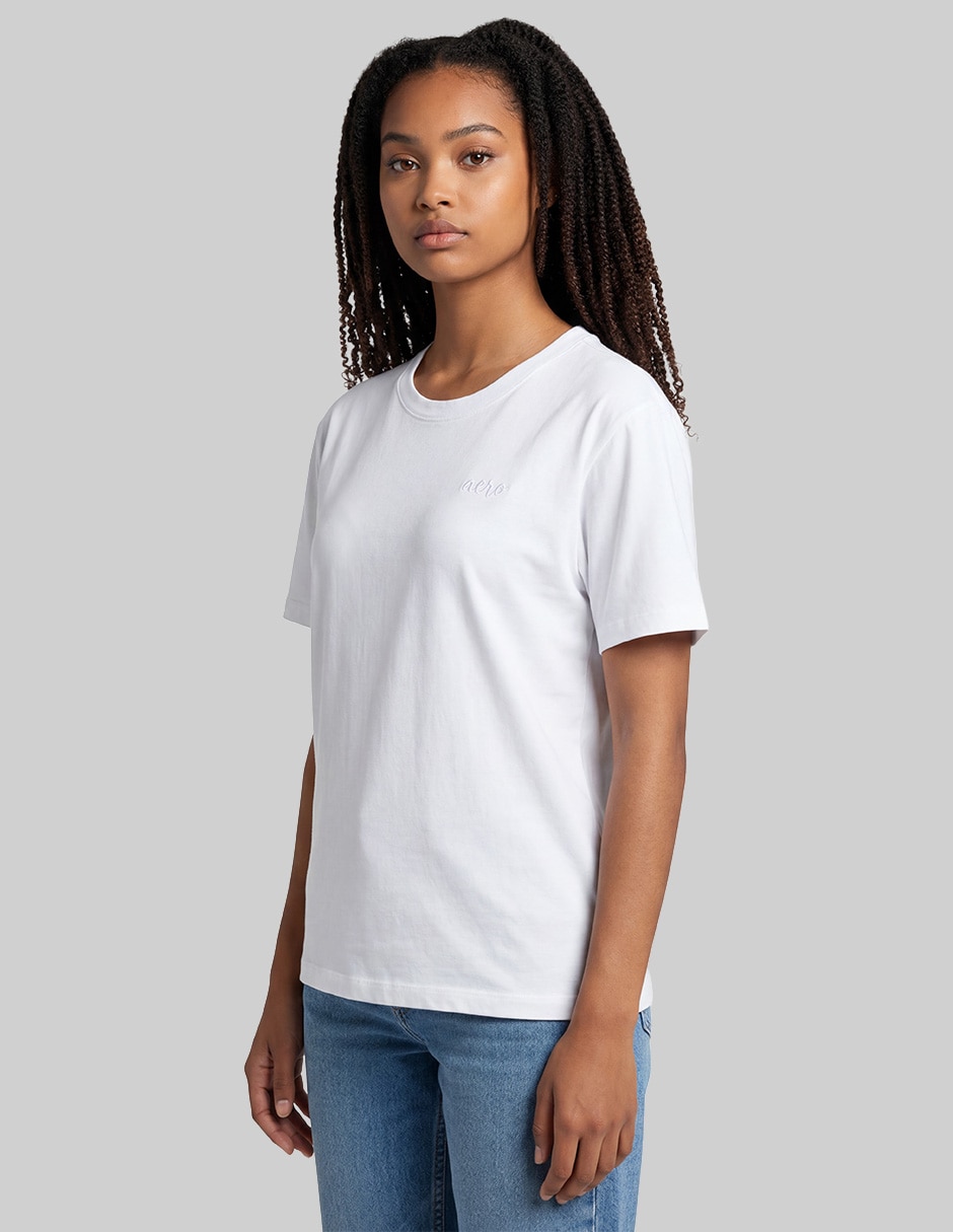 Playera manga corta cuello redondo para mujer 2