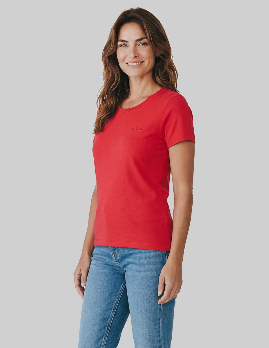 Playera manga corta Aero cuello redondo para mujer