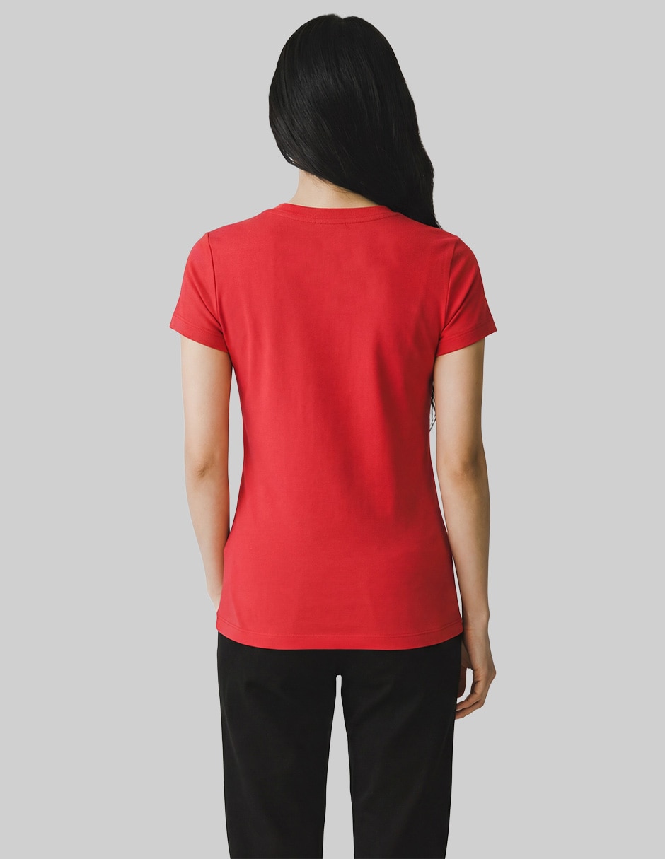 Playera manga corta Aero cuello v para mujer