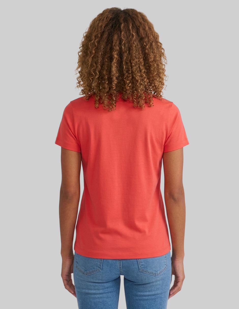 Playera manga corta Aero cuello v para mujer