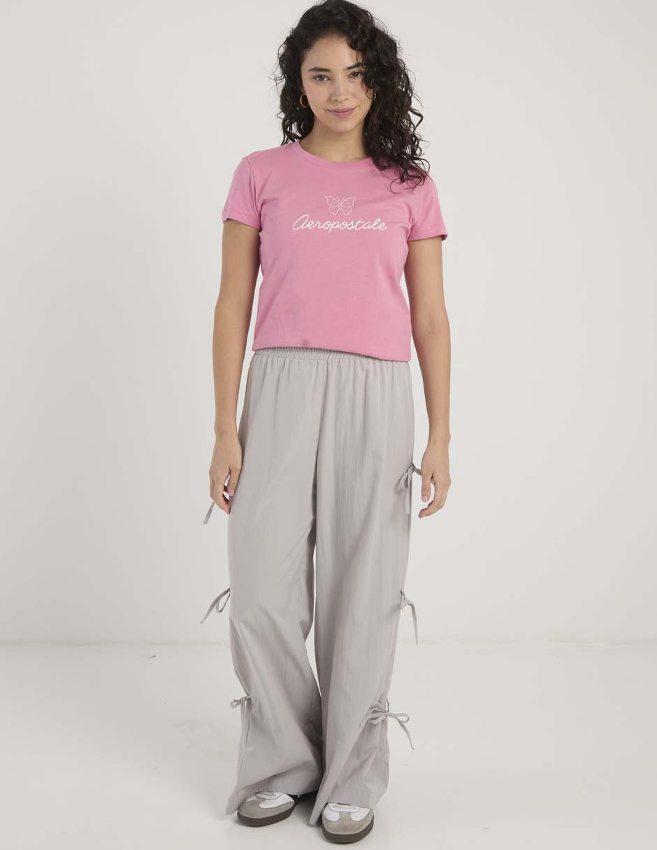 Playera manga corta cuello redondo para mujer 2