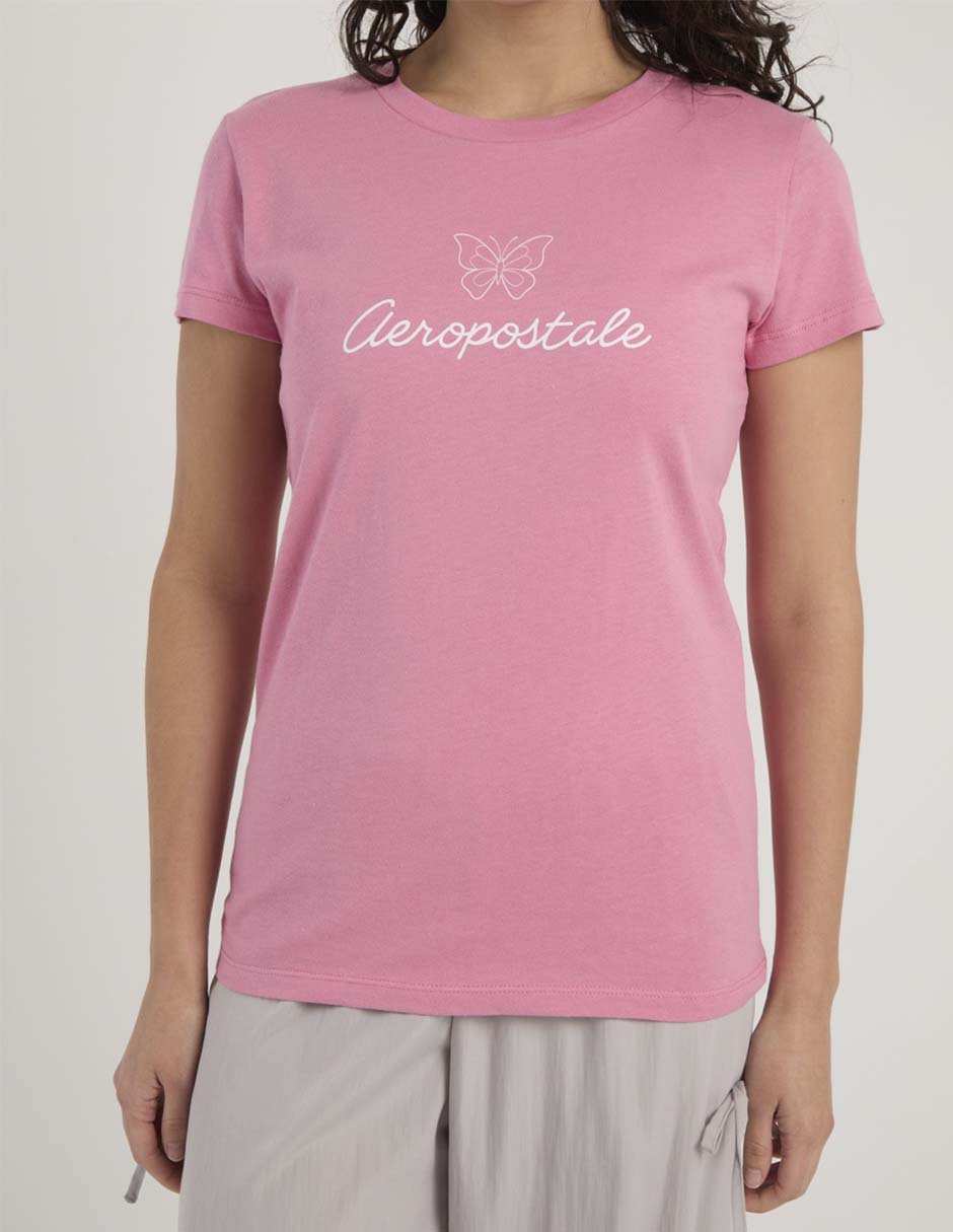 Playera manga corta cuello redondo para mujer 5