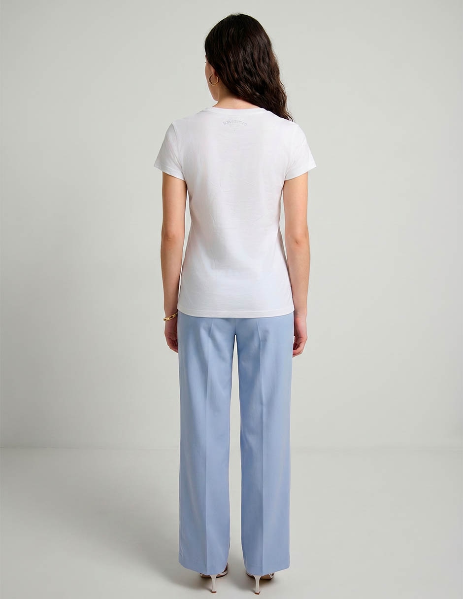 Playera manga corta aéropostale cuello redondo para mujer