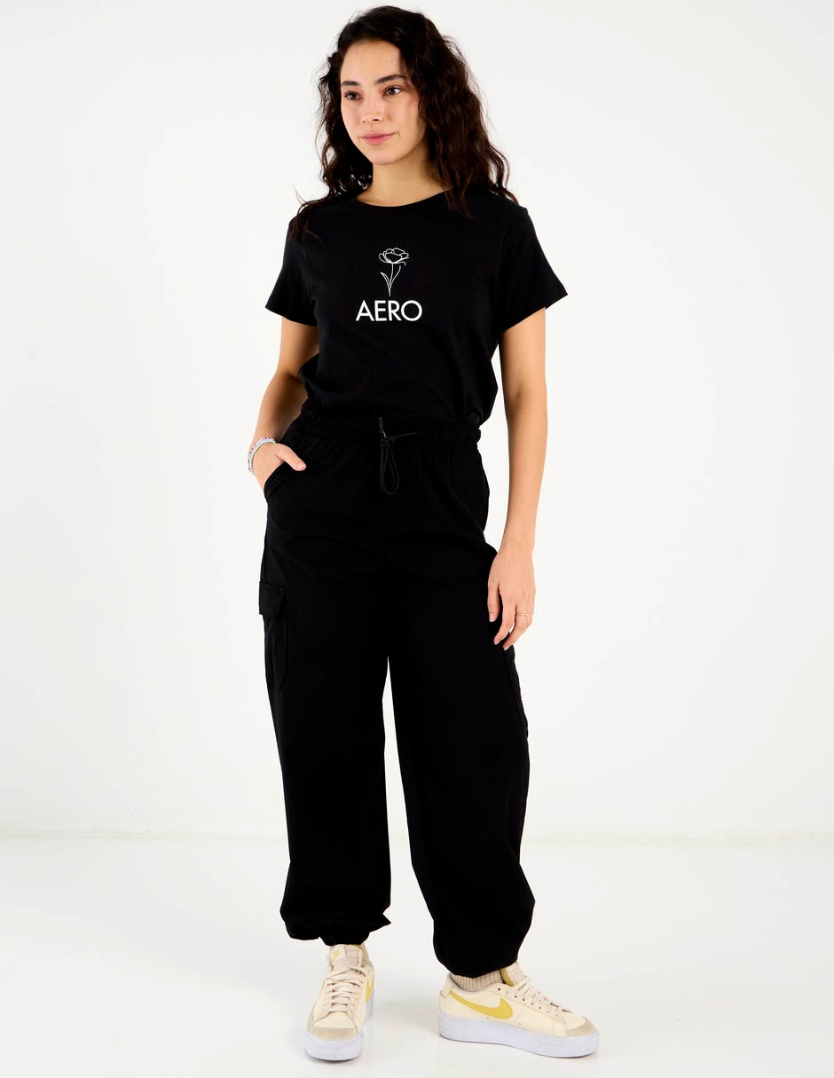 Playera manga corta Aero cuello redondo para mujer