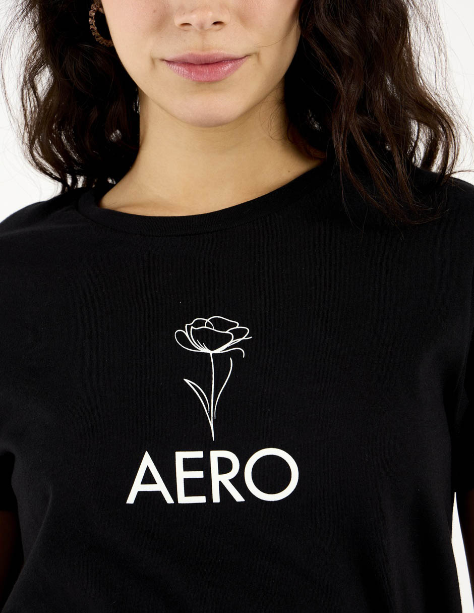 Playera manga corta Aero cuello redondo para mujer