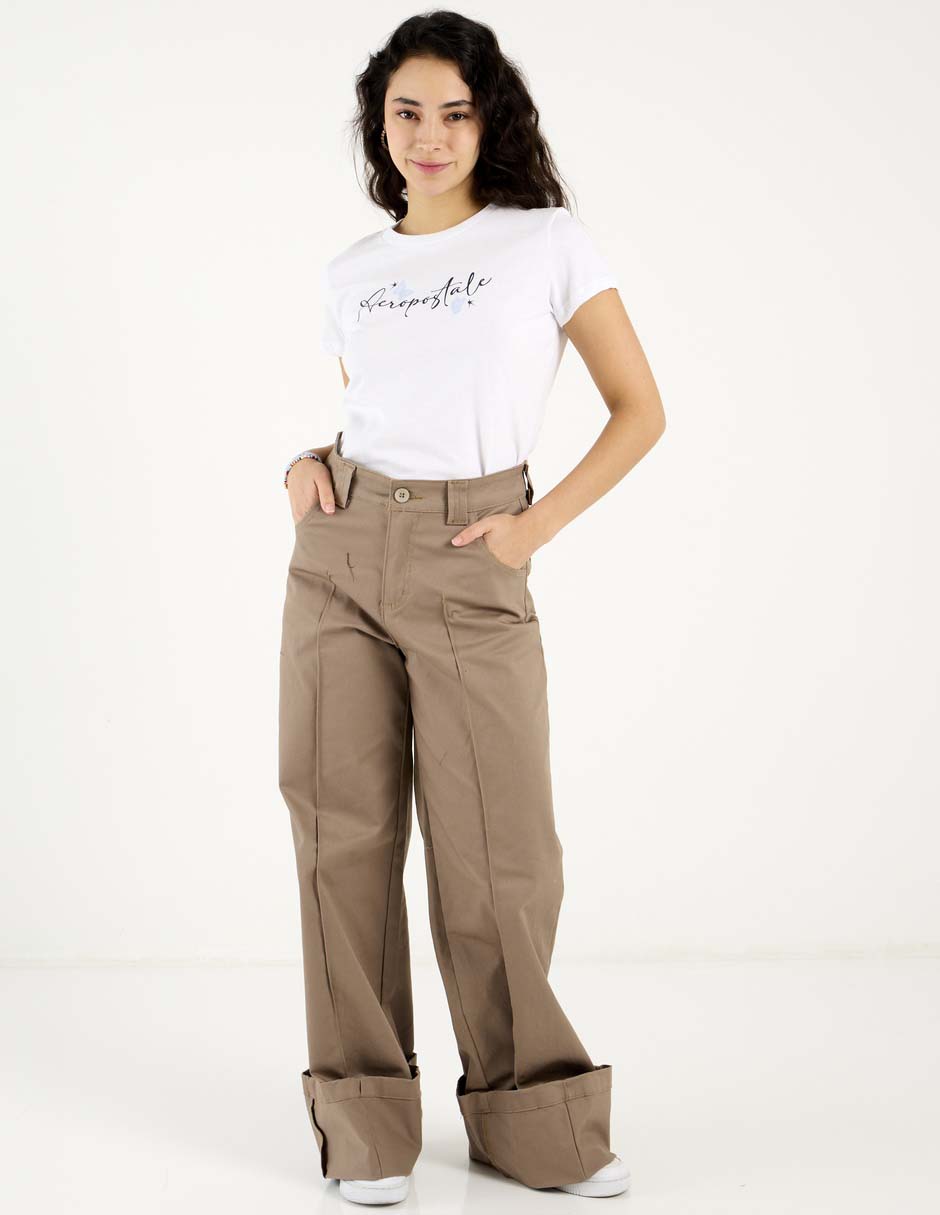 Playera manga corta cuello redondo para mujer 5