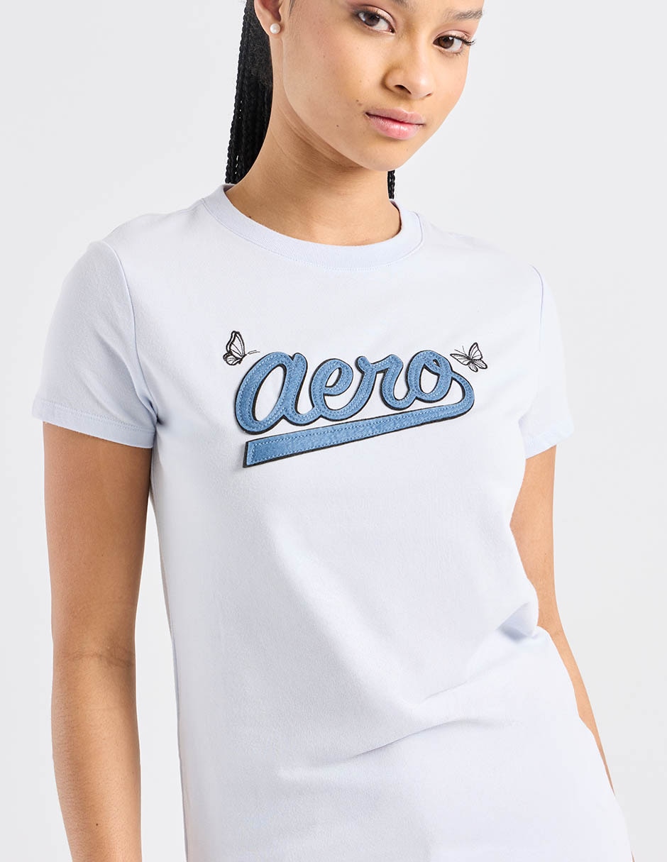 Playera manga corta cuello redondo mujer 4