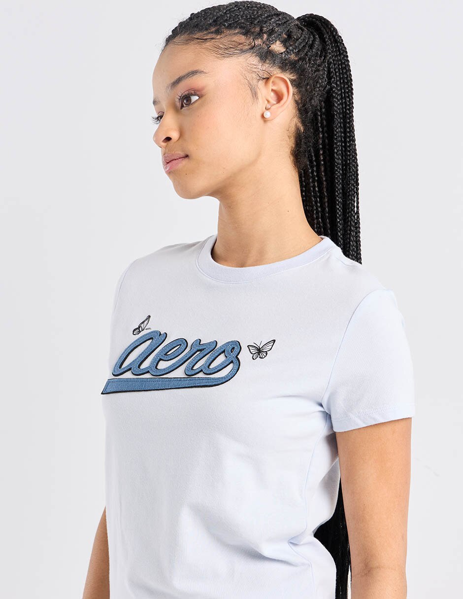 Playera manga corta cuello redondo mujer 5