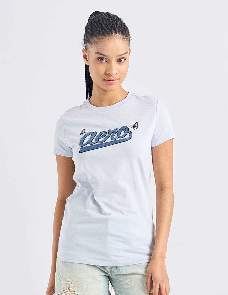 Playera manga corta Aero cuello redondo para mujer