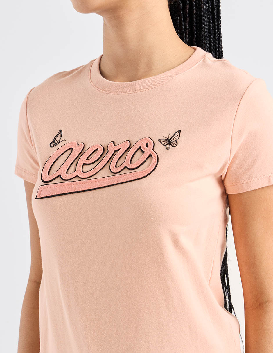 Playera manga corta cuello redondo para mujer 5