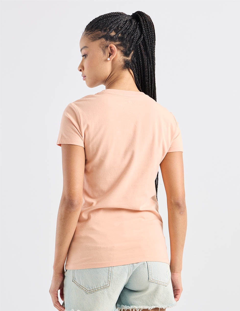 Playera manga corta cuello redondo para mujer 6