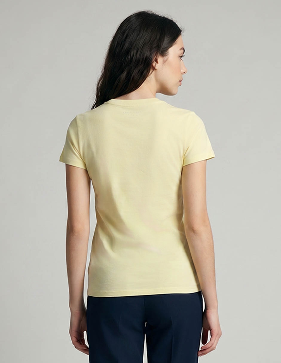 Playera manga corta cuello redondo para mujer 2