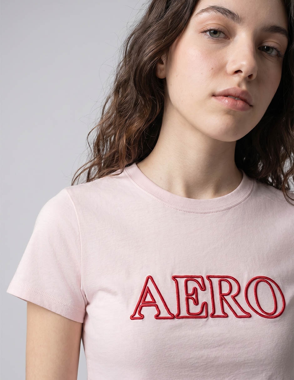Playera manga corta Aero cuello redondo para mujer