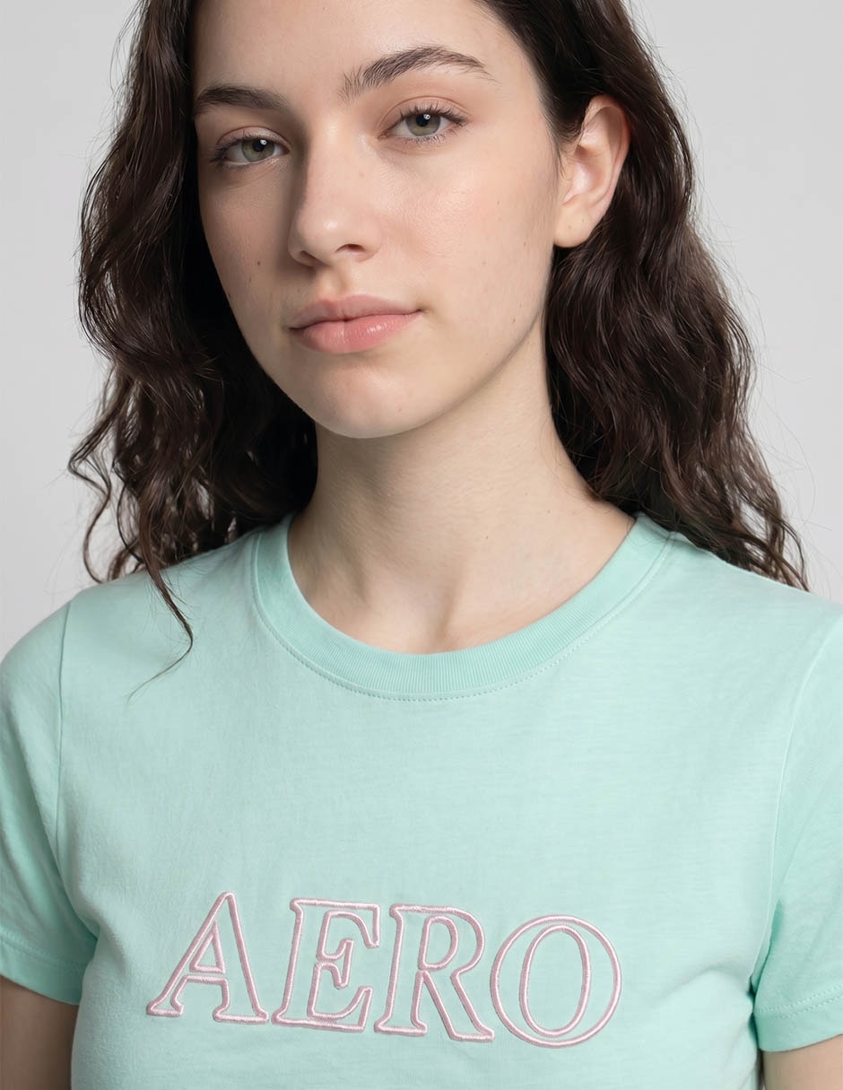 Playera manga corta cuello redondo para mujer 3
