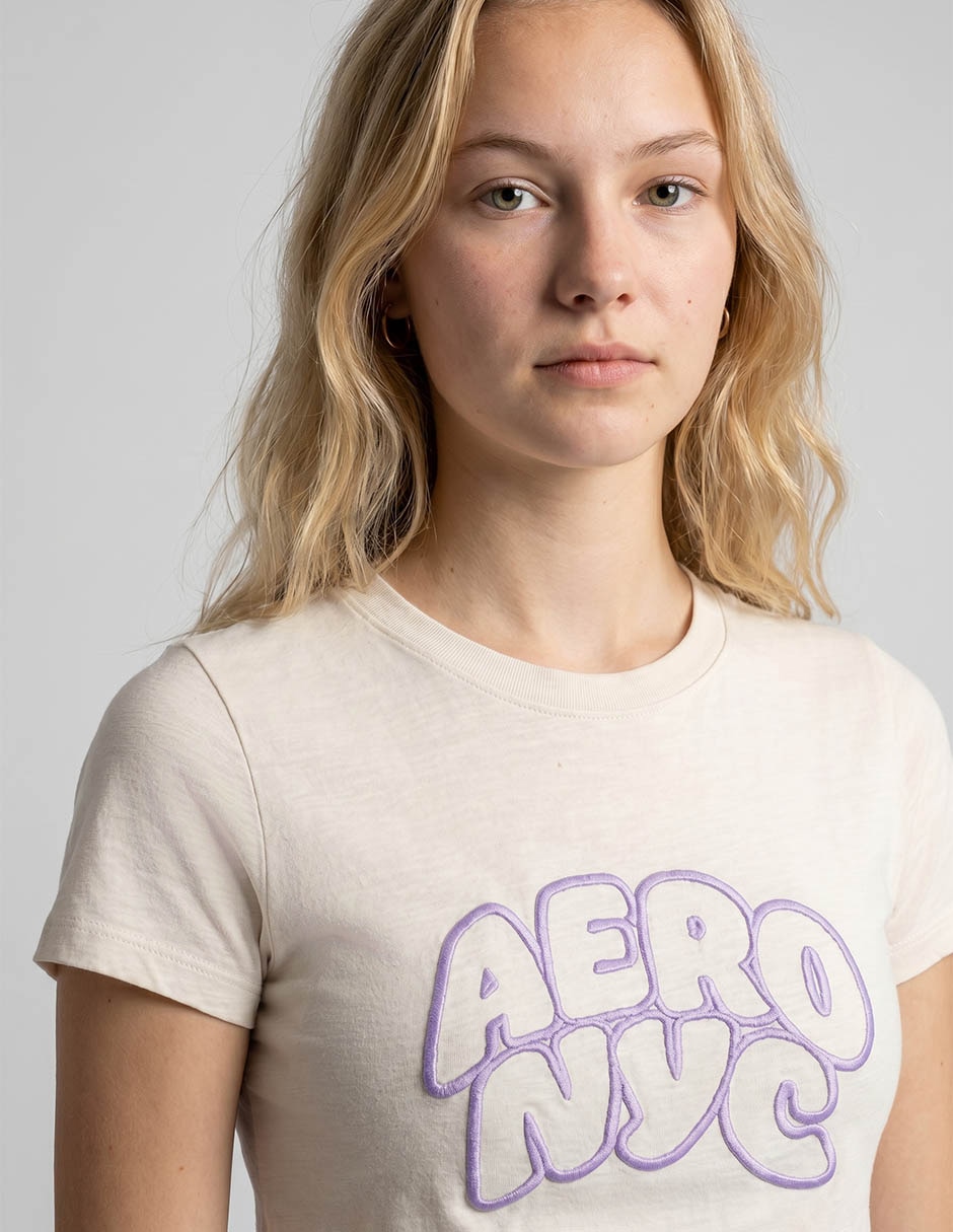 Playera manga corta Aero cuello redondo para mujer